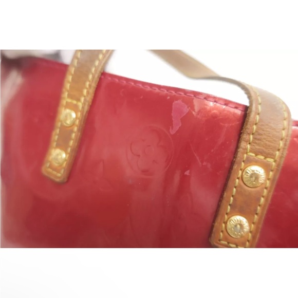 LOUIS VUITTON Reade PM Red Vernis Mini Bag Handbag - Picture 12 of 16